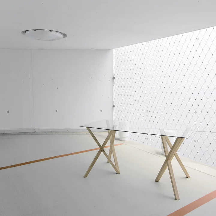 Das natürliche Mika Tischbock-Set von Hans Hansen