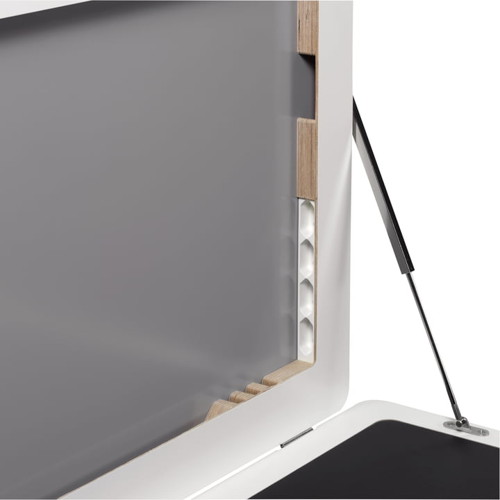 Müller Möbelwerkstätten - Workframe - offen, Detail, Stecker