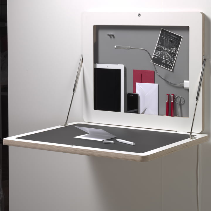 Müller Möbelwerkstätten - Workframe, weiss/ Linoleum