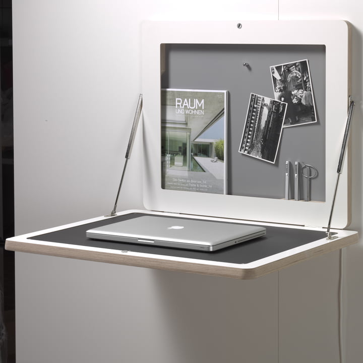 Müller Möbelwerkstätten - Workframe, weiss/ Linoleum