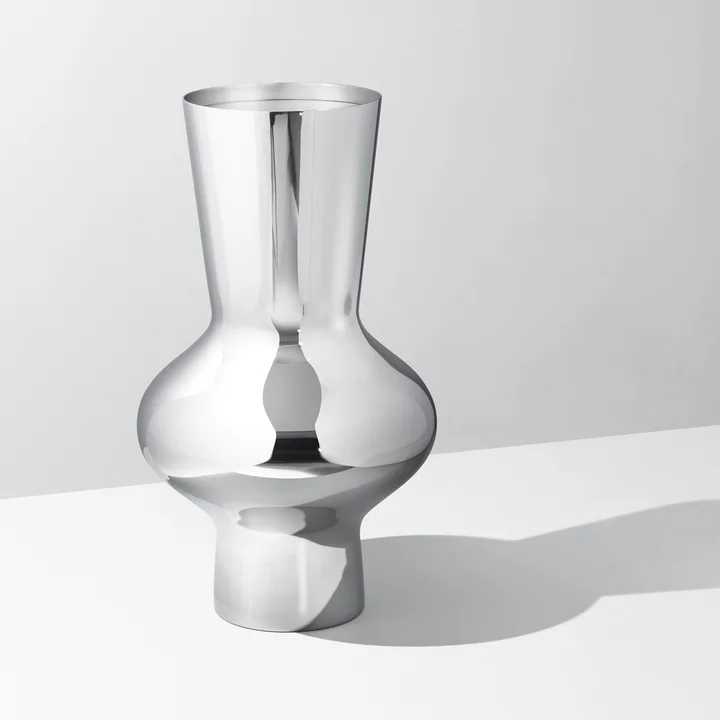 Georg Jensen - Alfredo Vase 470, Edelstahl