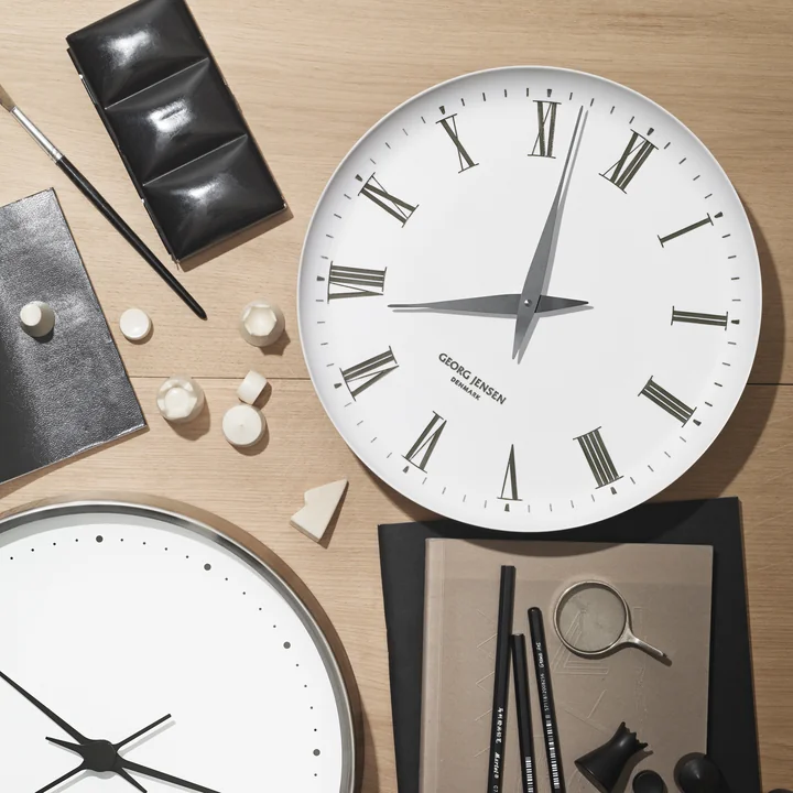 Georg Jensen - Henning Koppel Wanduhr Ø 26 cm, Melamin