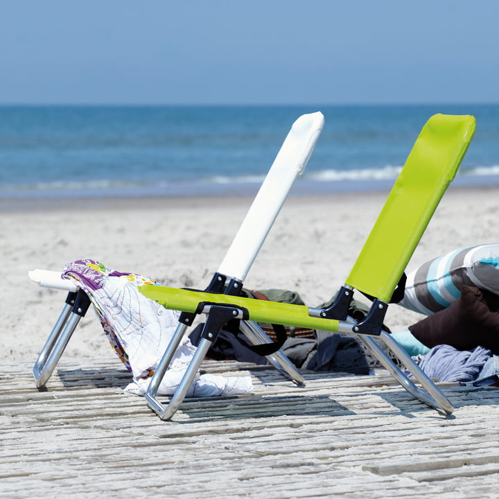 Quick Strandstuhl von Fiam pistazie und weiss