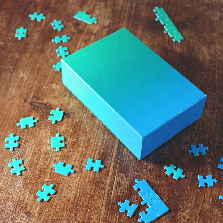 Areaware - Farbverlauf Puzzle, blau / grün