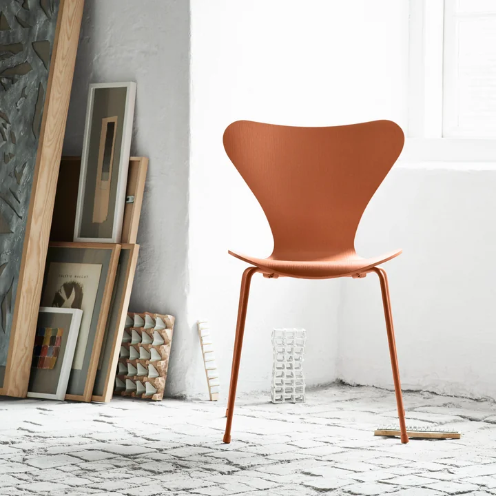 Serie 7 Stuhl, Monochrom Chevalier orange von Fritz Hansen