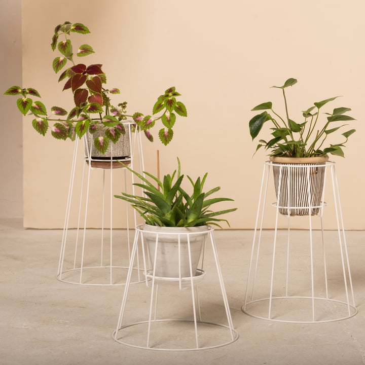 OK Design - Cibele Blumentopfständer, weiß