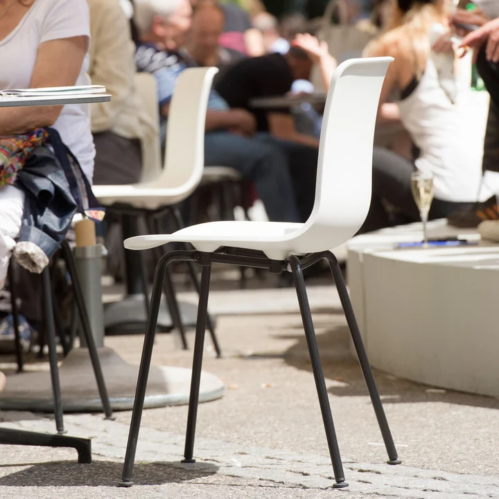 Hal Tube Stuhl von Vitra in Weiss/Schwarz