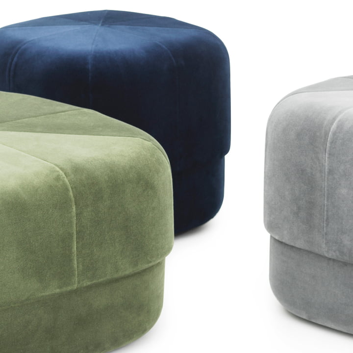 Circus Pouf von Normann Copenhagen aus Velour