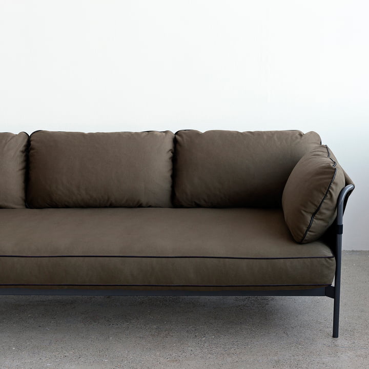 Can Sofa, 3-Sitzer, grau / Canvas army / Canvas army von Hay 