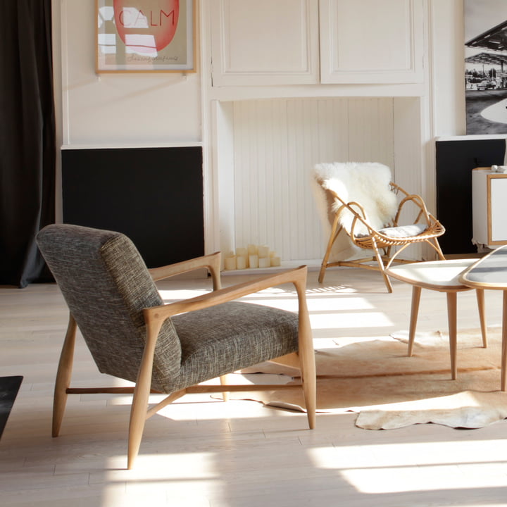 red edition - Floating Armchair, Chiné beige dunkel