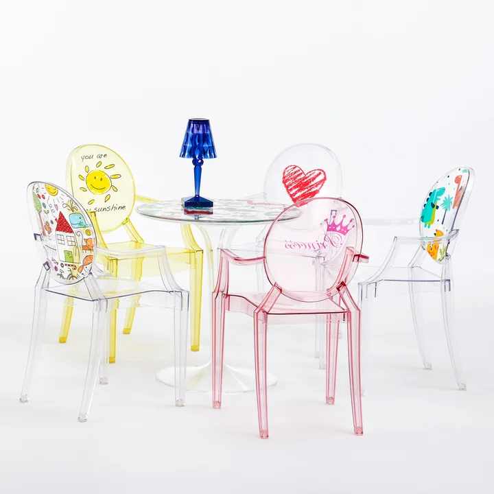 Lou Lou Ghost Special Edition und Tip Top Kindertisch von Kartell