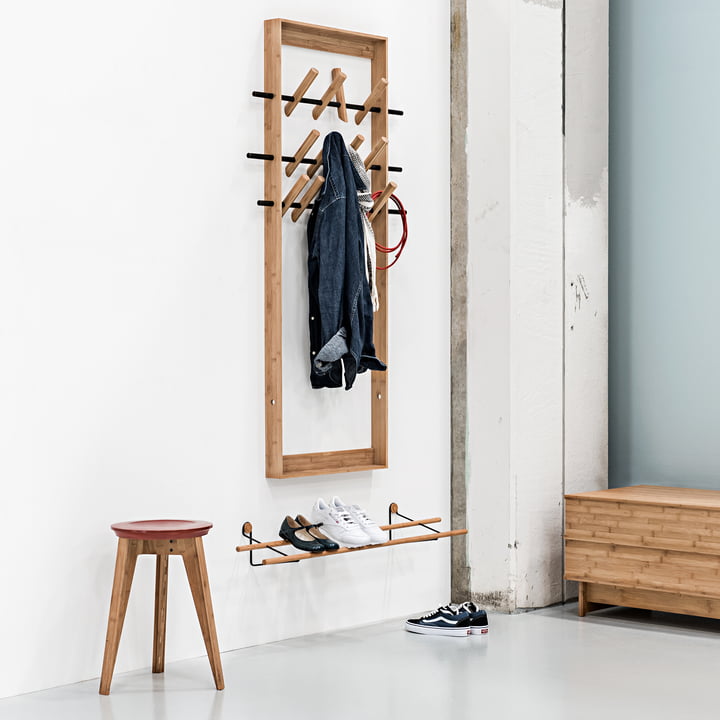 Shoe Rack, Button Stool und Coat Frame von We Do Wood