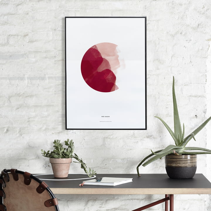 Red Moon Poster von Paper Collective