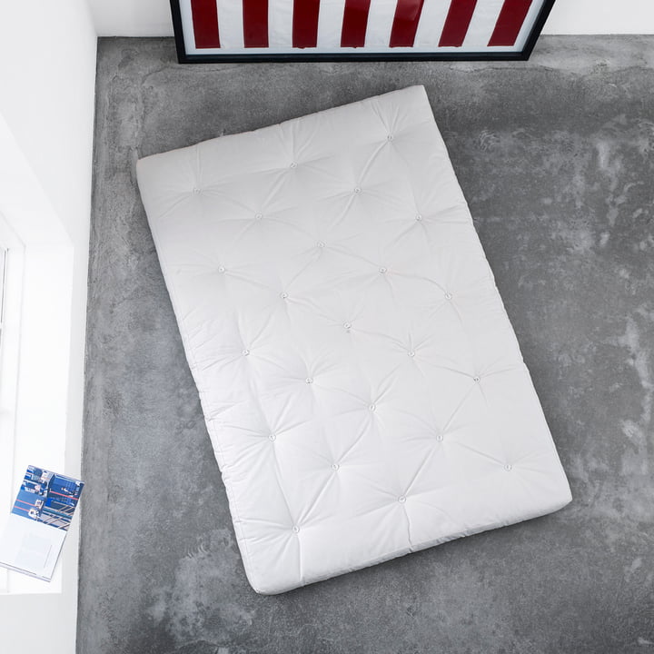 Futon Matratze von Karup Design mit Bezug in Weiss