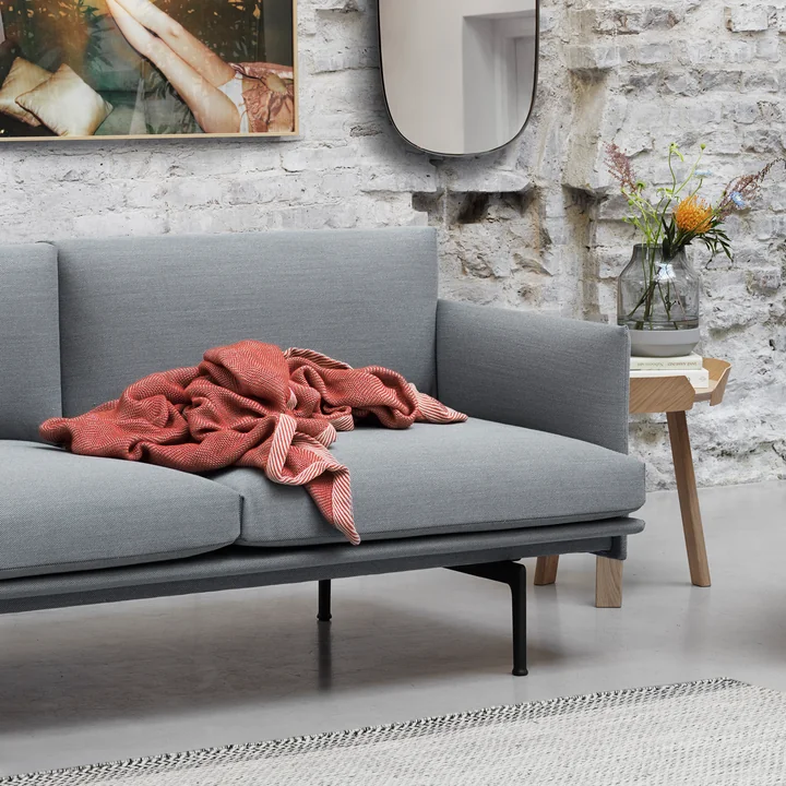 Ripple Decke von Muuto in Rot