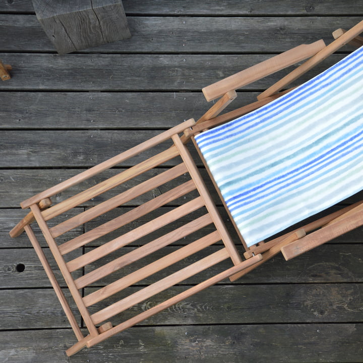 Maxx Fussteil von Jan Kurtz in Teakholz mit Deckchair