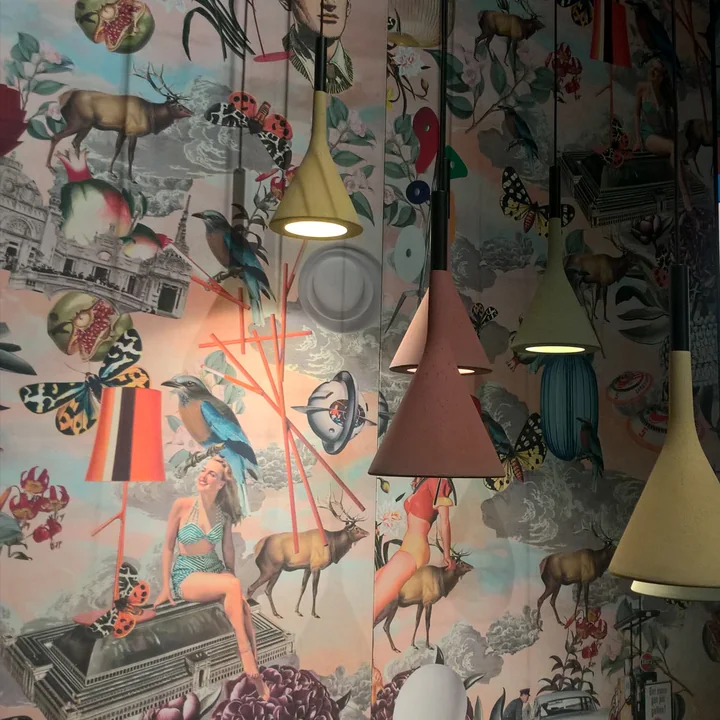 Aplomb LED Aussenleuchte von Foscarini in Salbeigrün