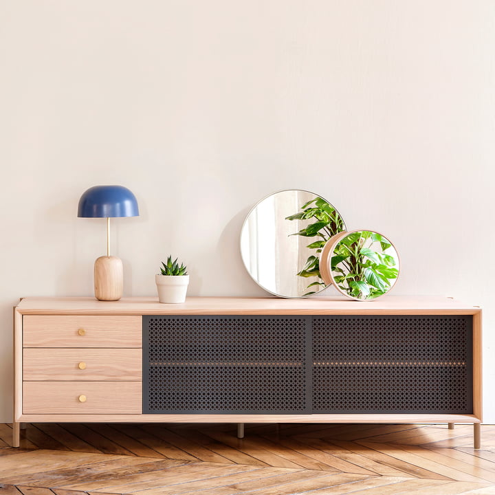 Gabin Sideboard mit Schubladen 162 cm von Hartô in Eiche / Anthrazitgrau (RAL 7016)