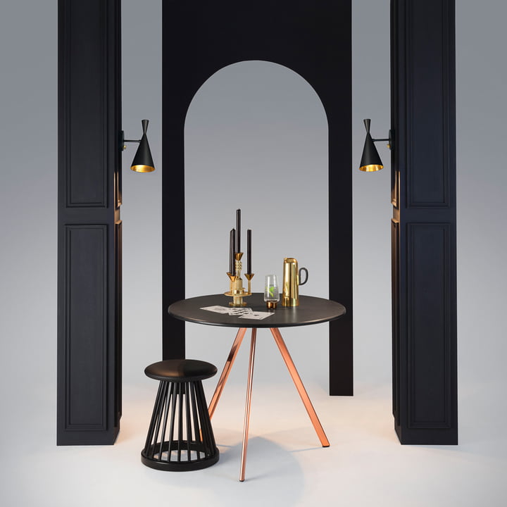 Beat Wandleuchte von Tom Dixon in Schwarz