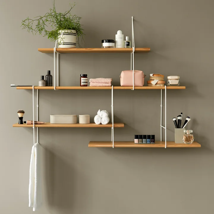 Link Regalsystem von Studio Hausen in Eiche natur / Weiß