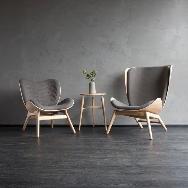 Umage - A Conversation Piece Armchair, eiche natur - slate grey