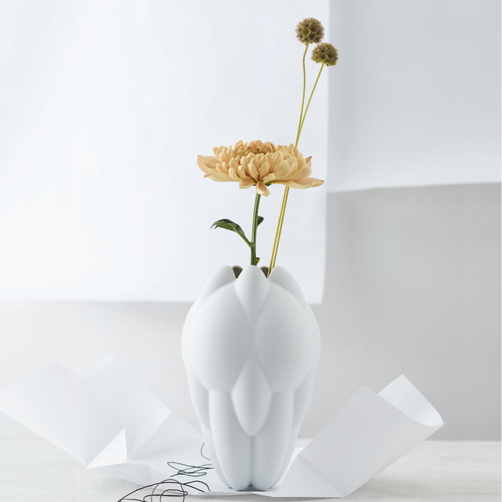 Core Vase von Rosenthal in Weiss
