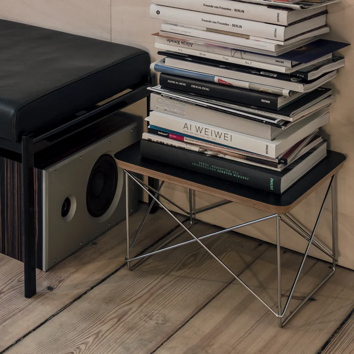 Vitra - Eames Occasional Table LTR, HPL schwarz / Chrom