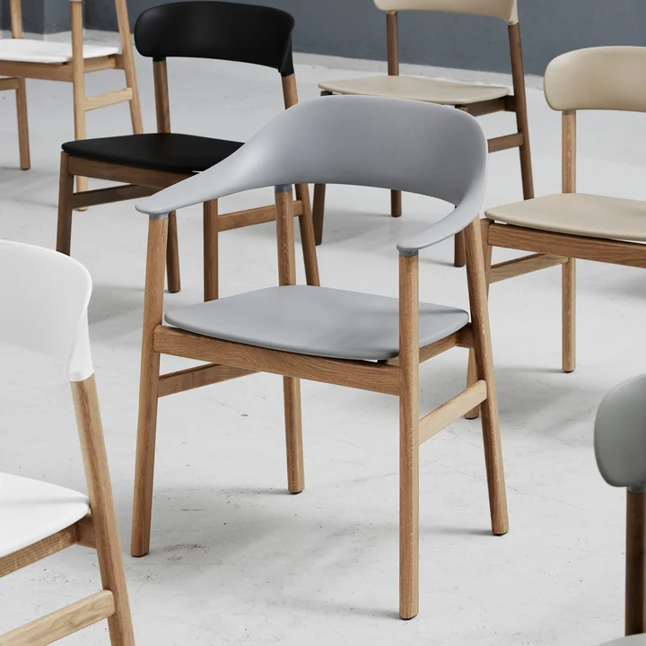 Der Normann Copenhagen - Herit Armlehnstuhl, Eiche / grau