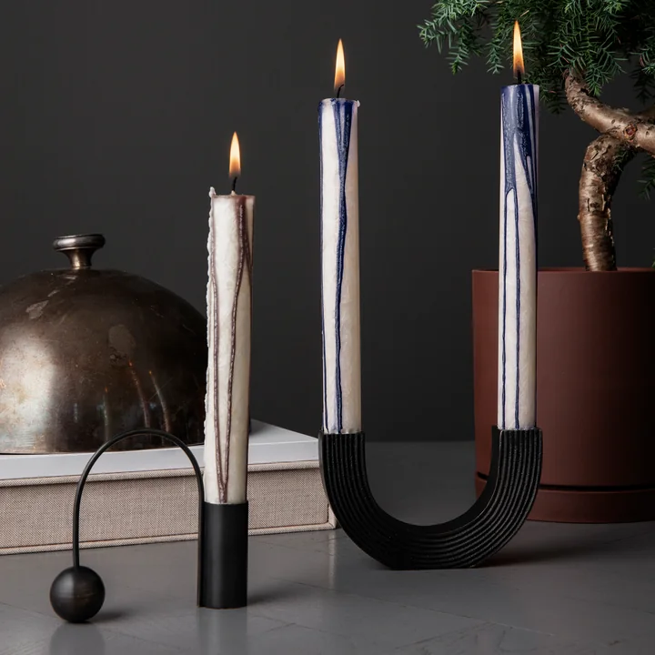 Kerzenhalter Balance mit Duo Kerzen von Ferm Living