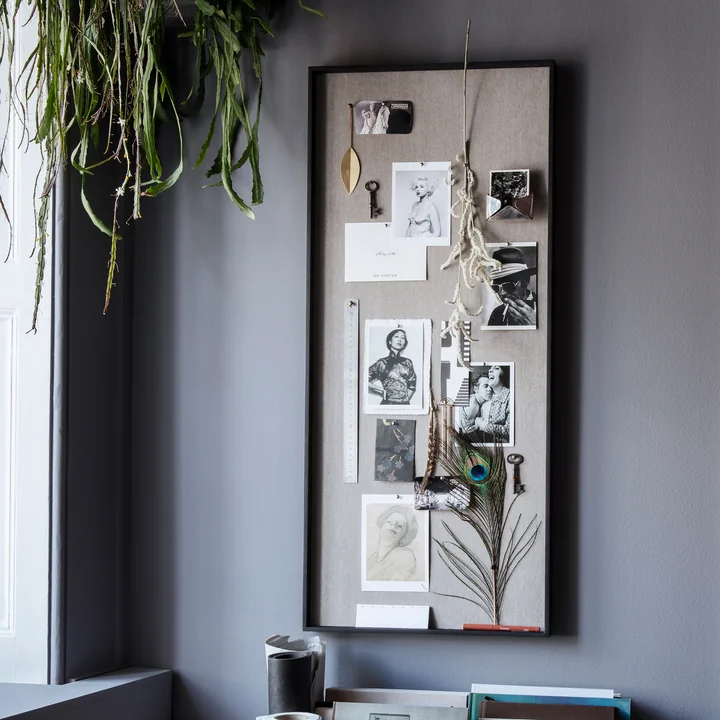 Scenery Pinnwand 45 x 100 cm von Ferm Living in schwarz / beige