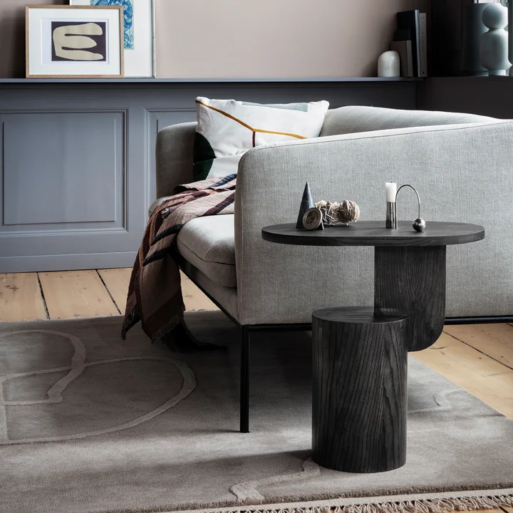 Insert Beistelltisch von Ferm Living in Esche schwarz gebeizt