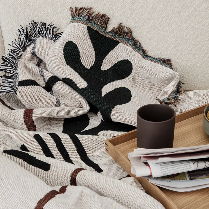 Mirage Decke 120 x 170 cm von Ferm Living in off-white