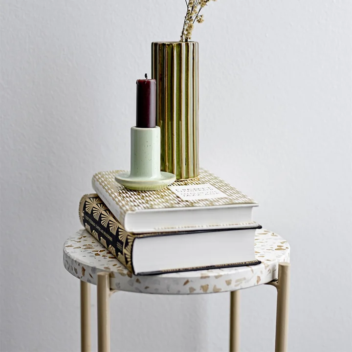 Earth Beistelltisch von Bloomingville - Ø 27,5 x H 50 cm, natur