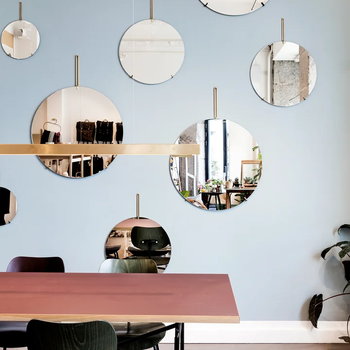 Wandspiegel von Moebe in Messing