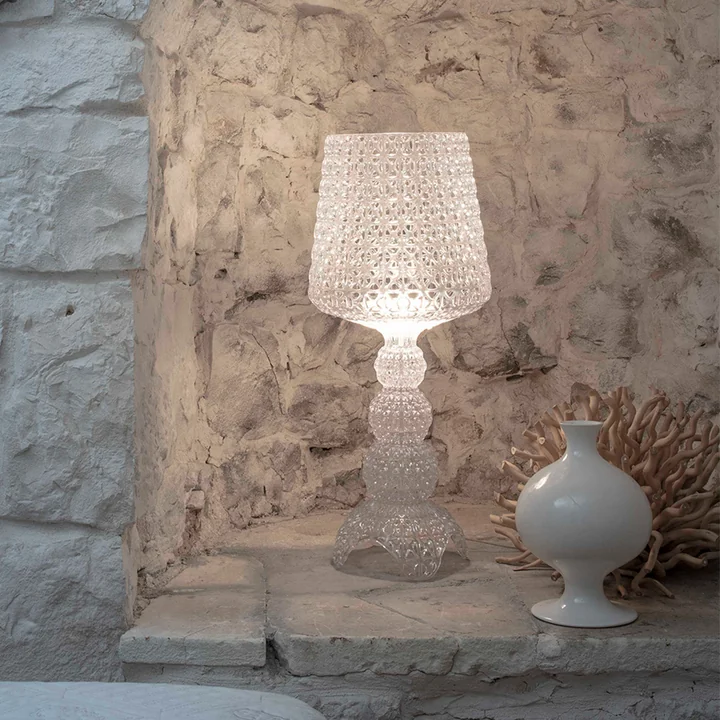 Mini Kabuki LED-Tischleuchte von Kartell in glasklar