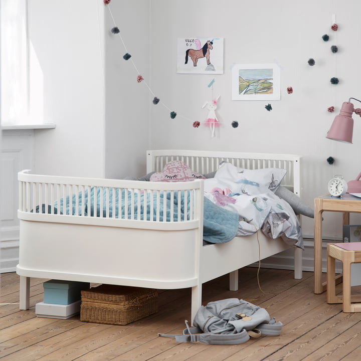 Das Sebra Bett Junior & Grow von Sebra in weiss