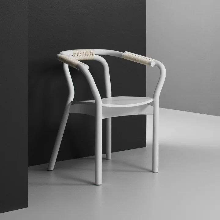 Knot Chair von Normann Copenhagen in weiss / weiss
