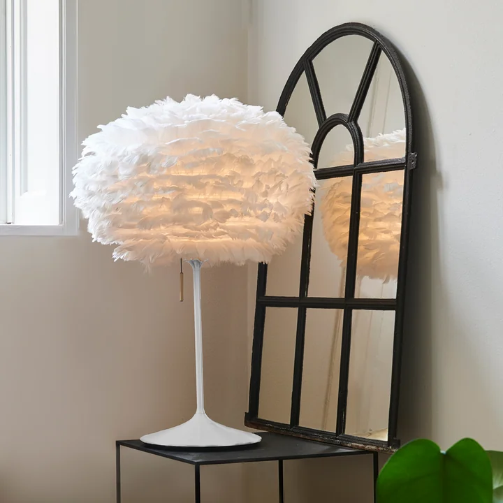 Champagne Tischleuchtenfuss H 42 cm von Umage in weiss