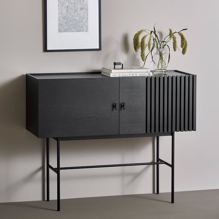 Array Sideboard 120 cm von Woud in schwarz