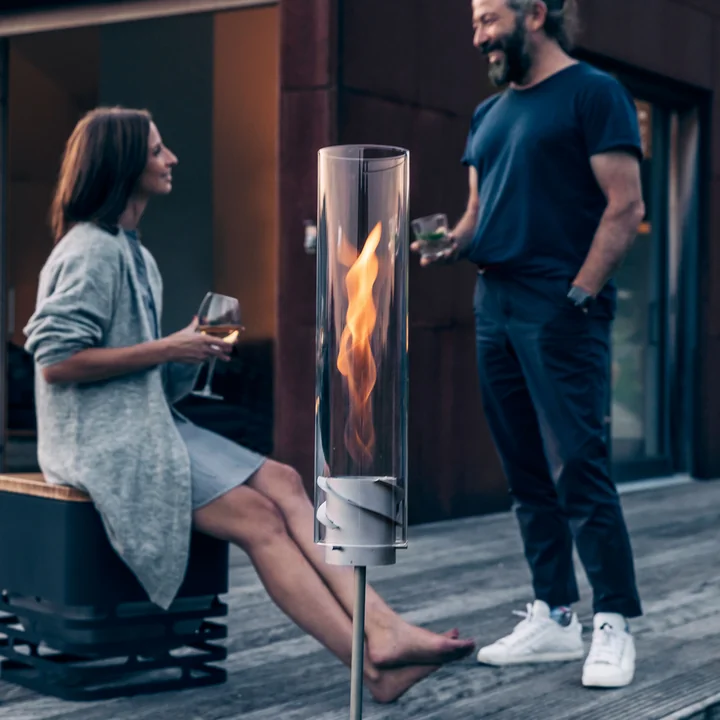 Spin Tischfeuer mit Erdspiess von höfats
