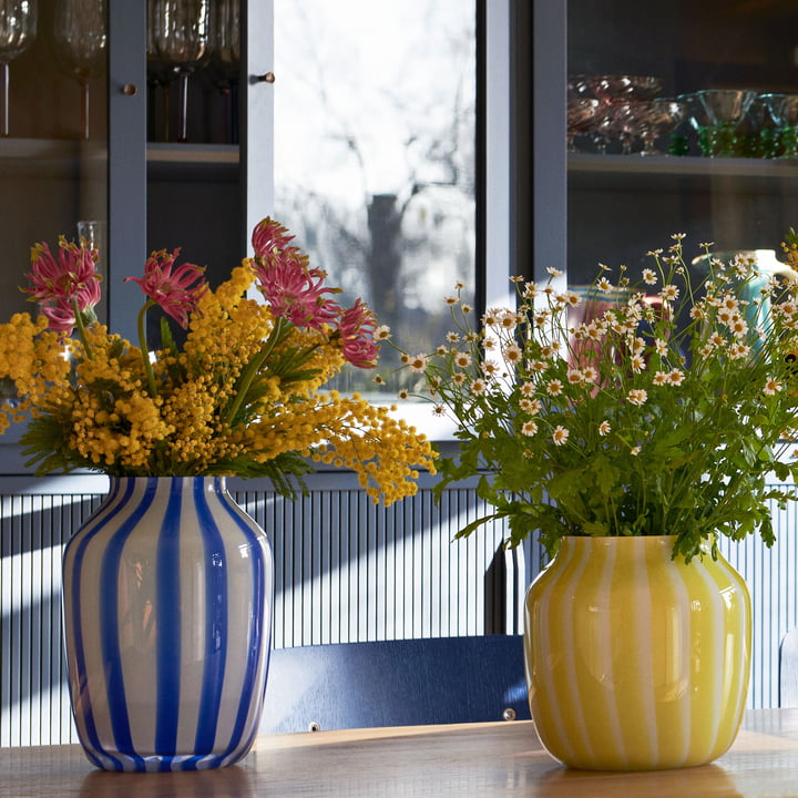 Juice Vasen mit Blumen von HAY