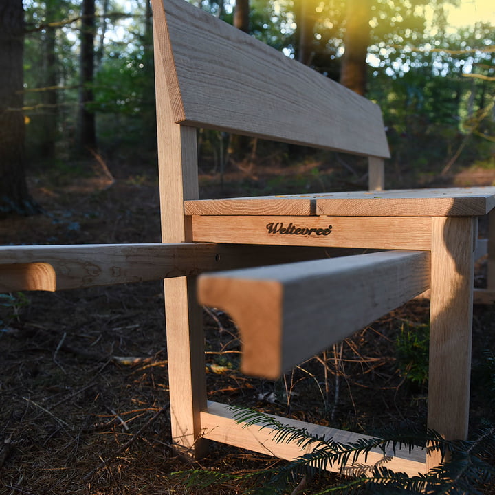 Wheelbench von Weltevree in der Natur