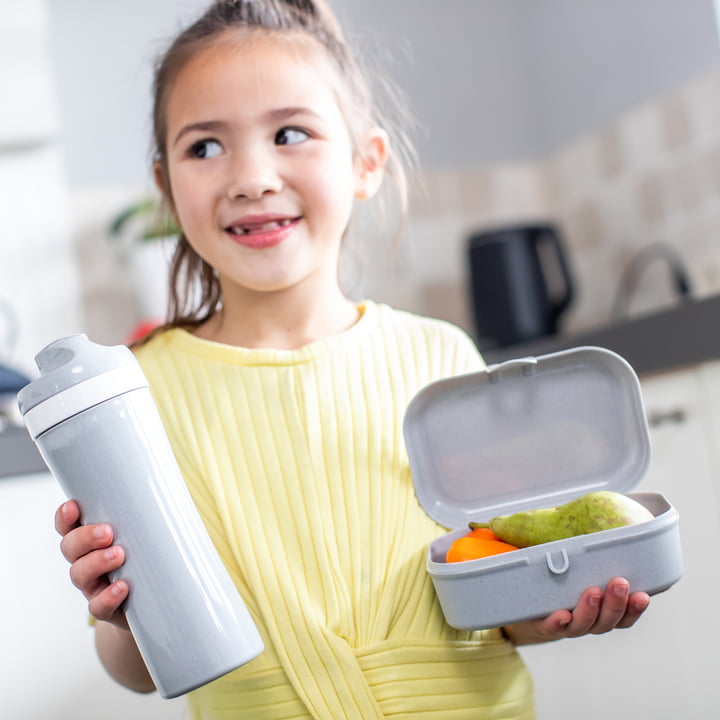 Pascal Lunchbox in organic grey von Koziol für unterwegs 