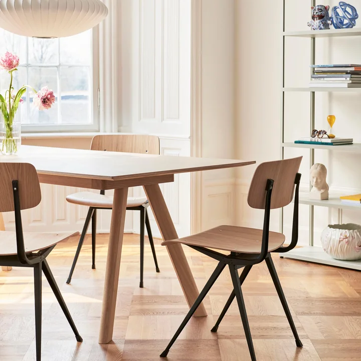 Copenhague CPH30 Esstisch (ausziehbar) von HAY mit Result Chair