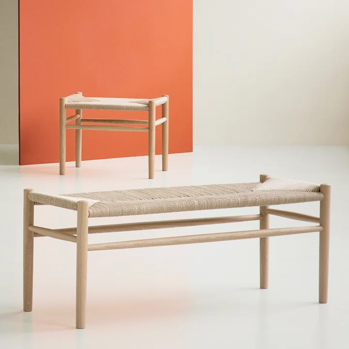 J83 Hocker - J83B Bank von FDB Møbler