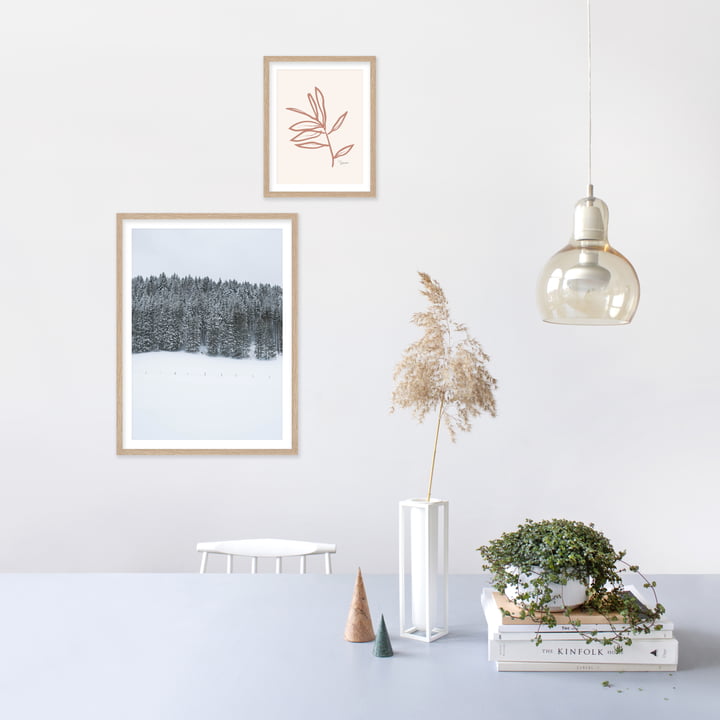 artvoll - ambiente winter wonderland leafs poster