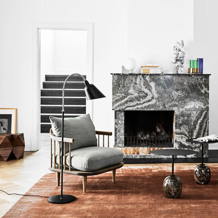 Fly Sessel SC10 von &Tradition in Eiche weiss geölt / Hot Madison (93)