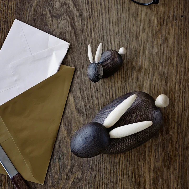 Skjøde Hase Holzfigur von Lucie Kaas 