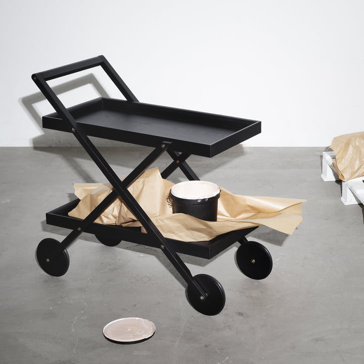 Exit Servierwagen, schwarz von Design House Stockholm