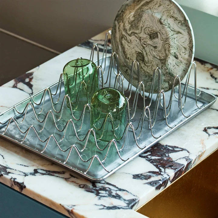 Shortwave Abtropfgestell von HAY in Edelstahl